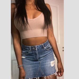 Garage denim skirt
